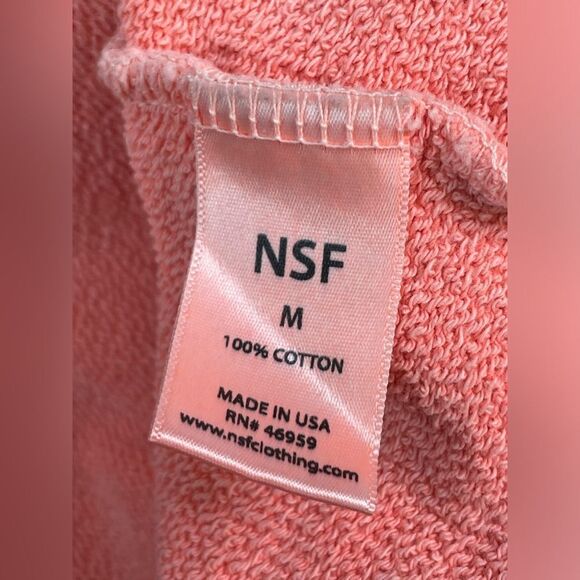 NSF Pencil Skirt Sweat Material Coral Size M - Picture 6 of 7